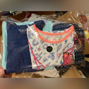 Multiples Blue and Pink Short Sleeve Tees